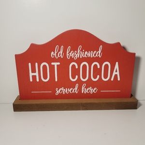 Old Fashioned Hot Cocoa Served Here Sign New With Tag